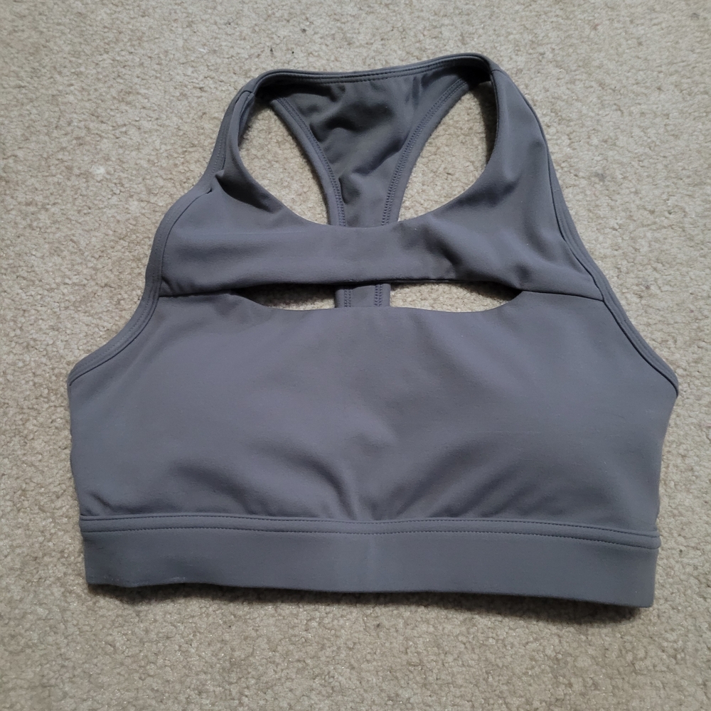 P'tula Keyhole Gray Sports Bra (S)